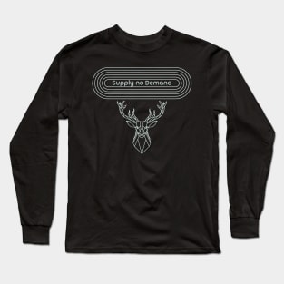 supply no demand - deer geomettric Long Sleeve T-Shirt